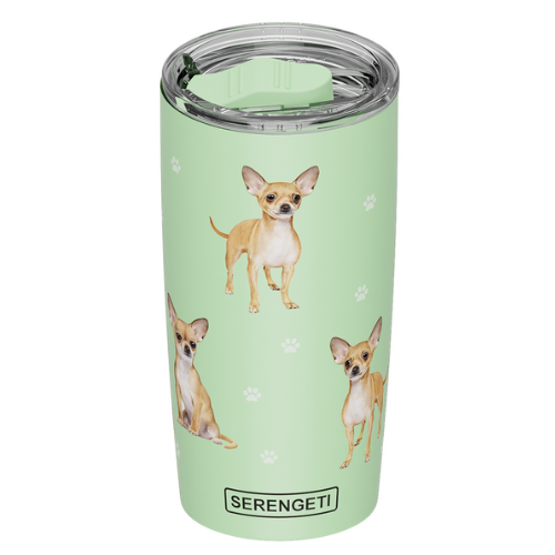 Serengeti Chihuahua Tan Stainless Steel Tumbler 20oz