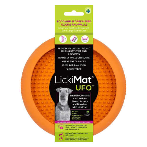 Lickimat Dog UFO Orange