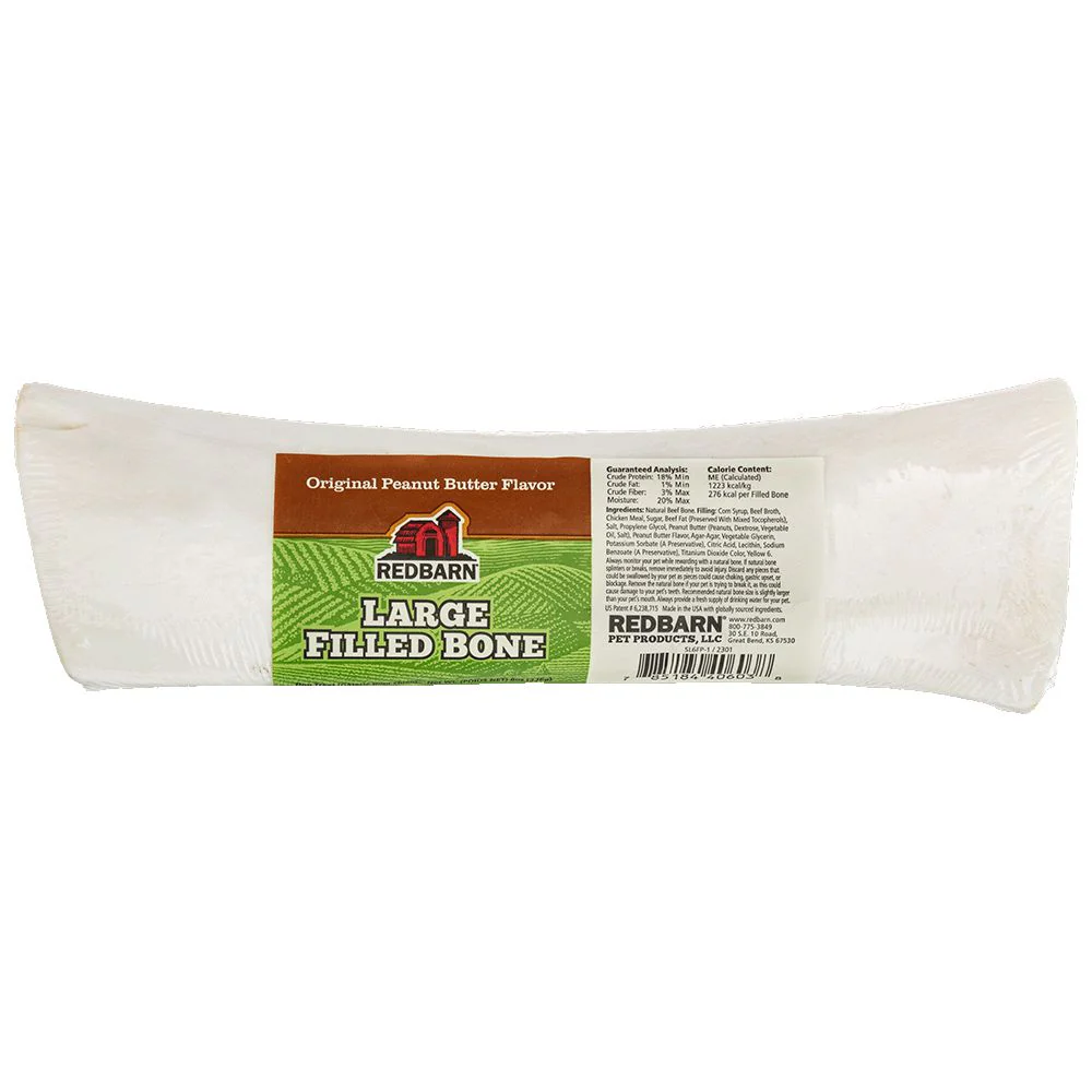 Redbarn Filled Bone Peanut Butter Large