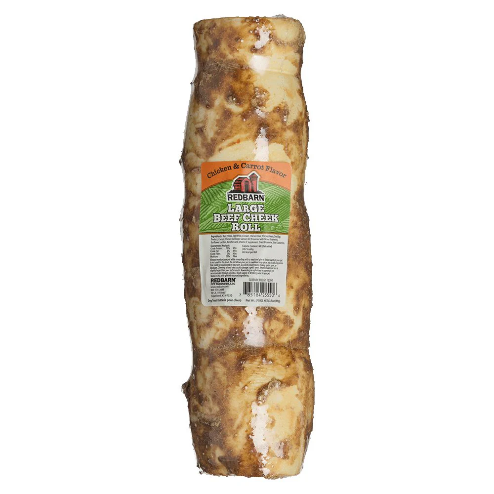 Redbarn Dog Beef Cheek Roll Chicken Large