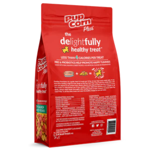 Pupcorn Plus Dog Treat Salmon & Sweet Potato 27oz