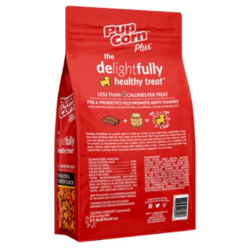 Pupcorn Plus Dog Treat Bacon & Peanut Butter 27oz