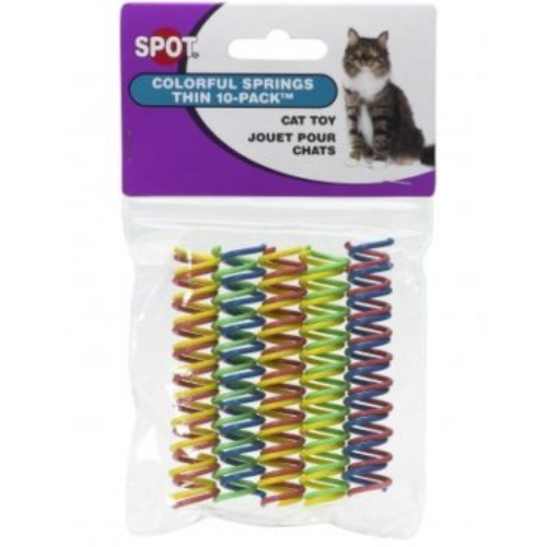 Ethical Cat  Toys Thin Colorful Springs 10 Pack