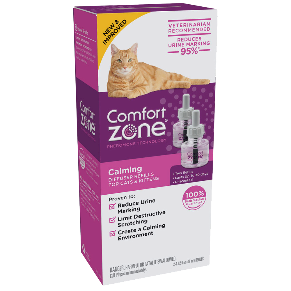 Comfort Zone Calming Diffuser Refills For Cats & Kittens 2 Pack