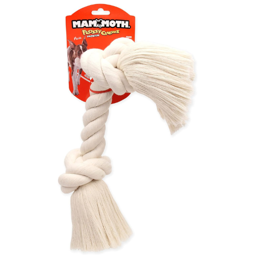 Mammoth Dog Toy Colossal White Rope Bone 19"