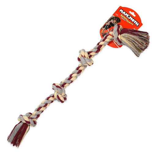 Mammoth Dog Toy Flossy Chew 4 Knot Tug Rope X-Large