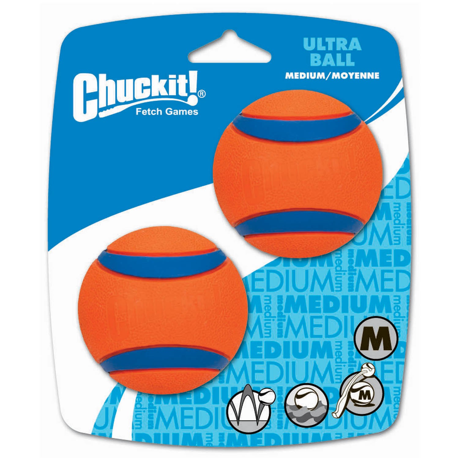 Chuckit! Dog Toy Ultra Ball Medium 2 Pack