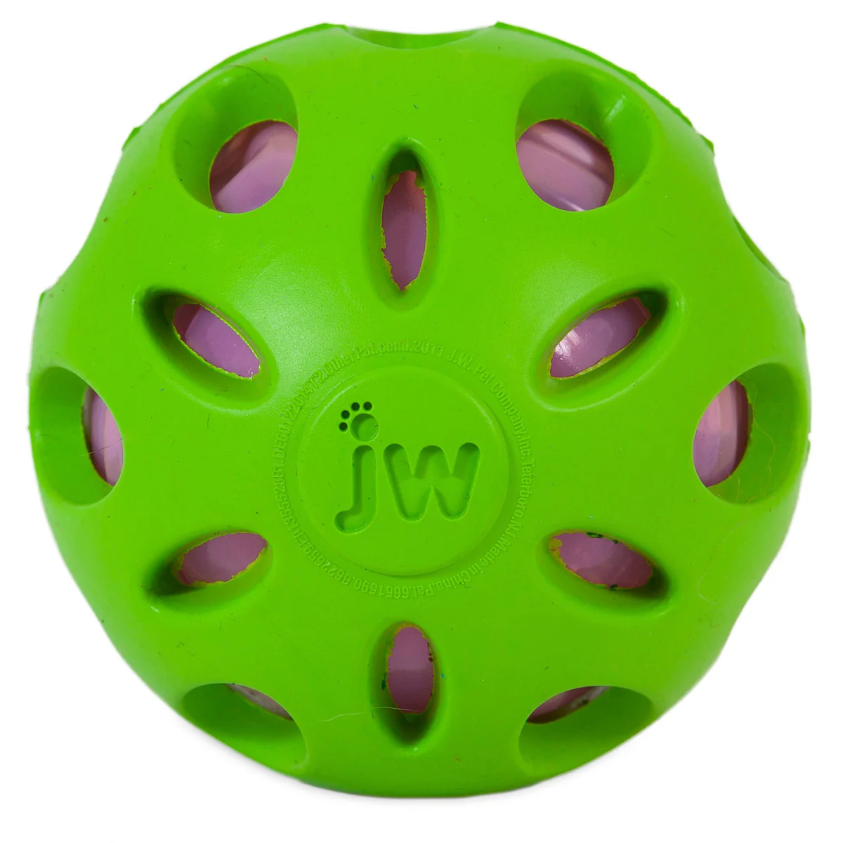 JW Pet Dog Toy Crackle Heads Ball Medium