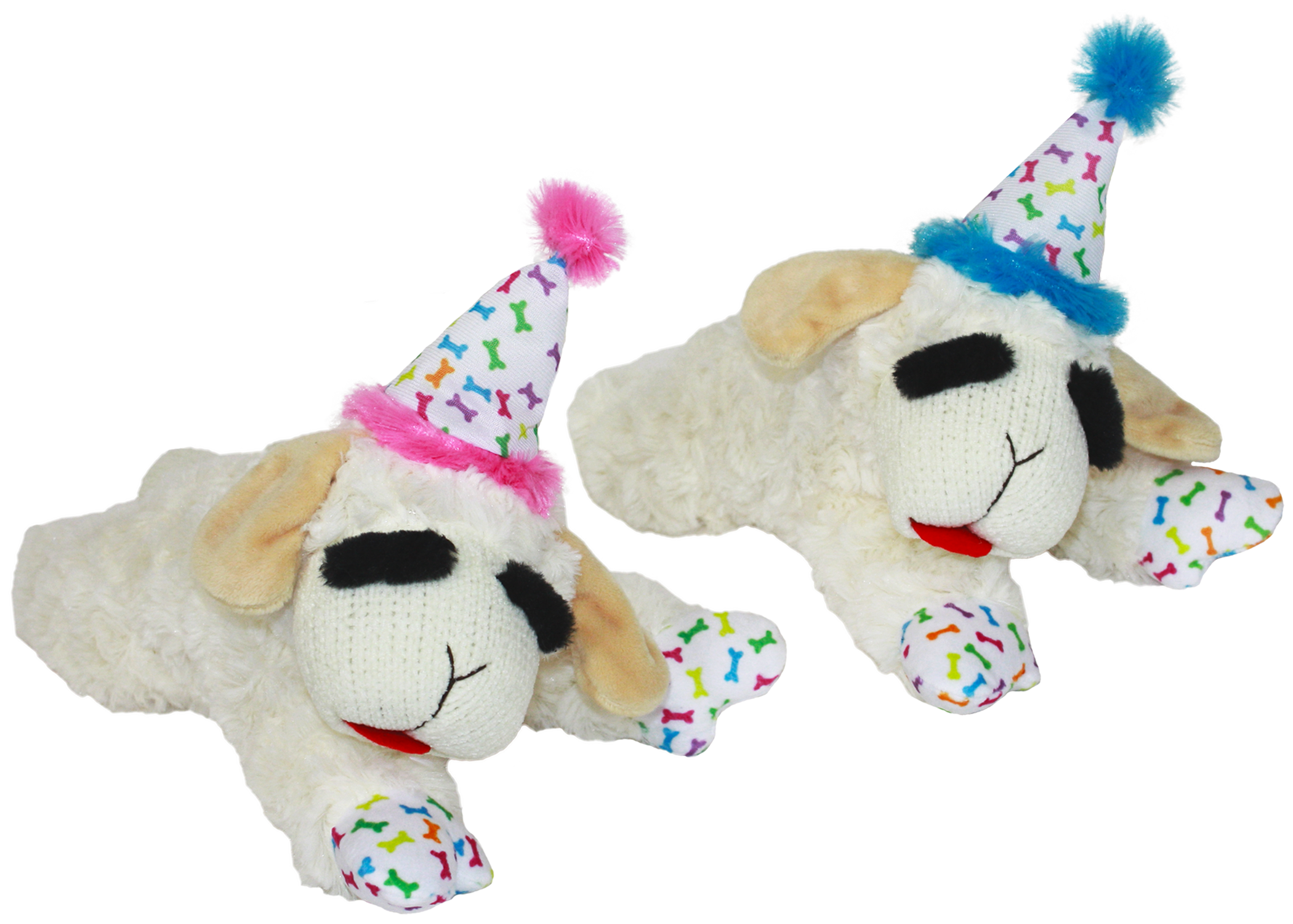 Multipet Dog Toy Birthday Lamb Chop Assorted 10.5"