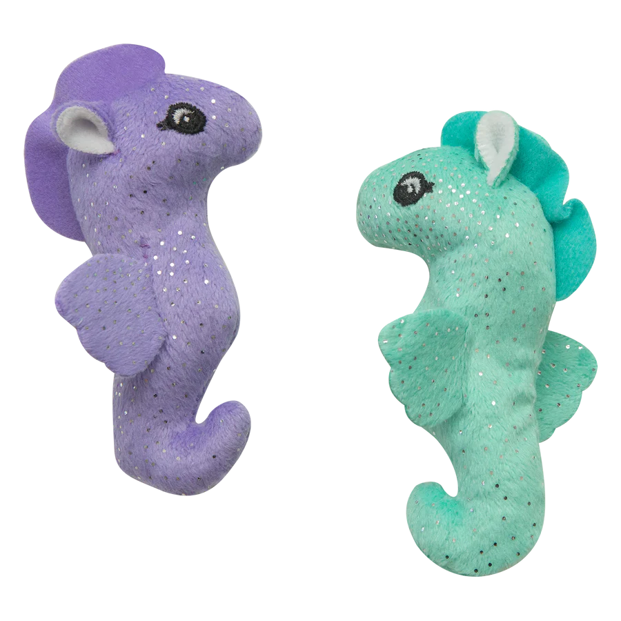 Snugarooz Cat Toy Kitty Seahorse With Catnip 2 Pack