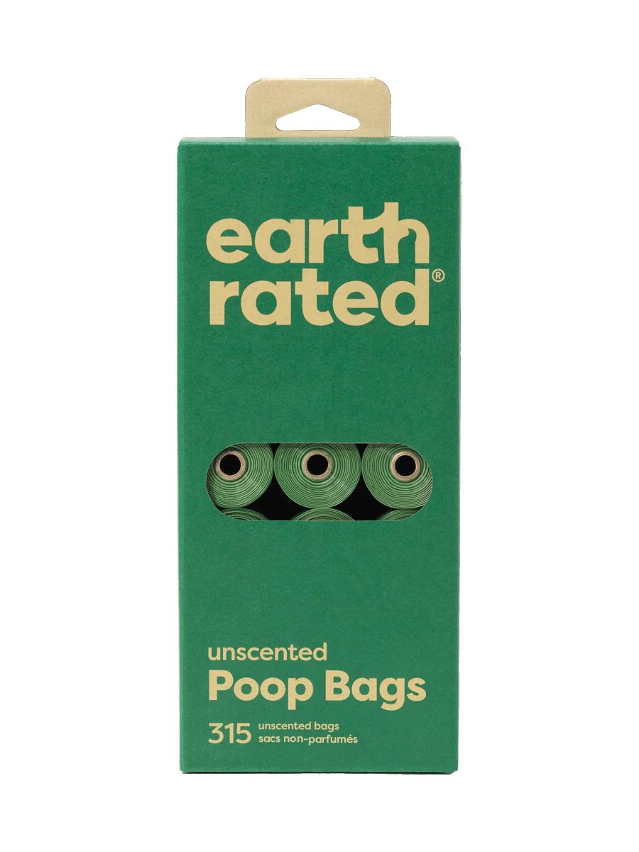 Earth Rated Unscented Dog Poop Bags 21 Rolls 315 Count