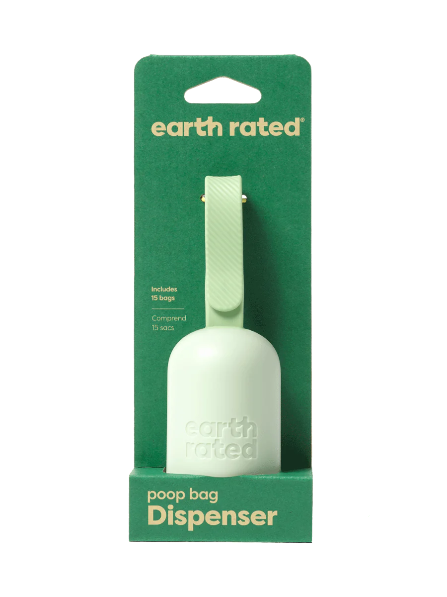 Earth Rated Poop Bag Leash Dispenser with Unscented Bags 15 CT