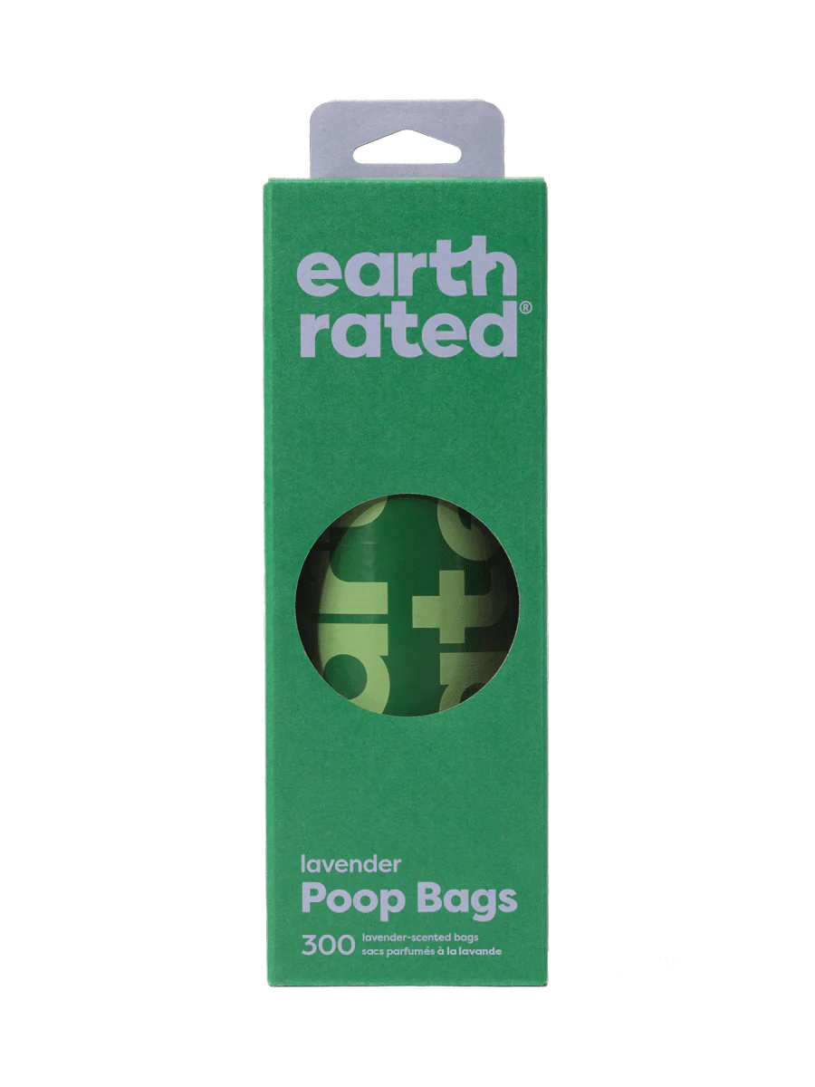 Earth Rated Poop Bags Lavender Scented 300 CT