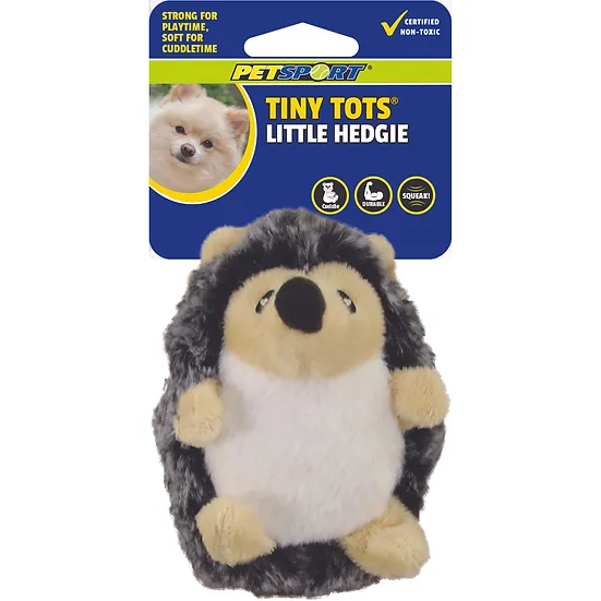 Petsport Dog Toy Plush Tiny Tots Little Hedgie 3.5''