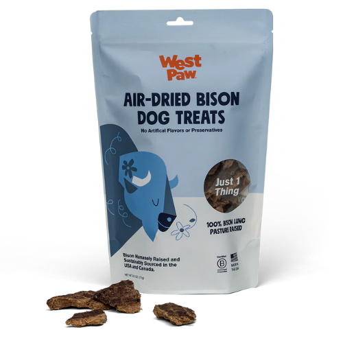 West Paw Dog Treats Dried Bison 2.5oz