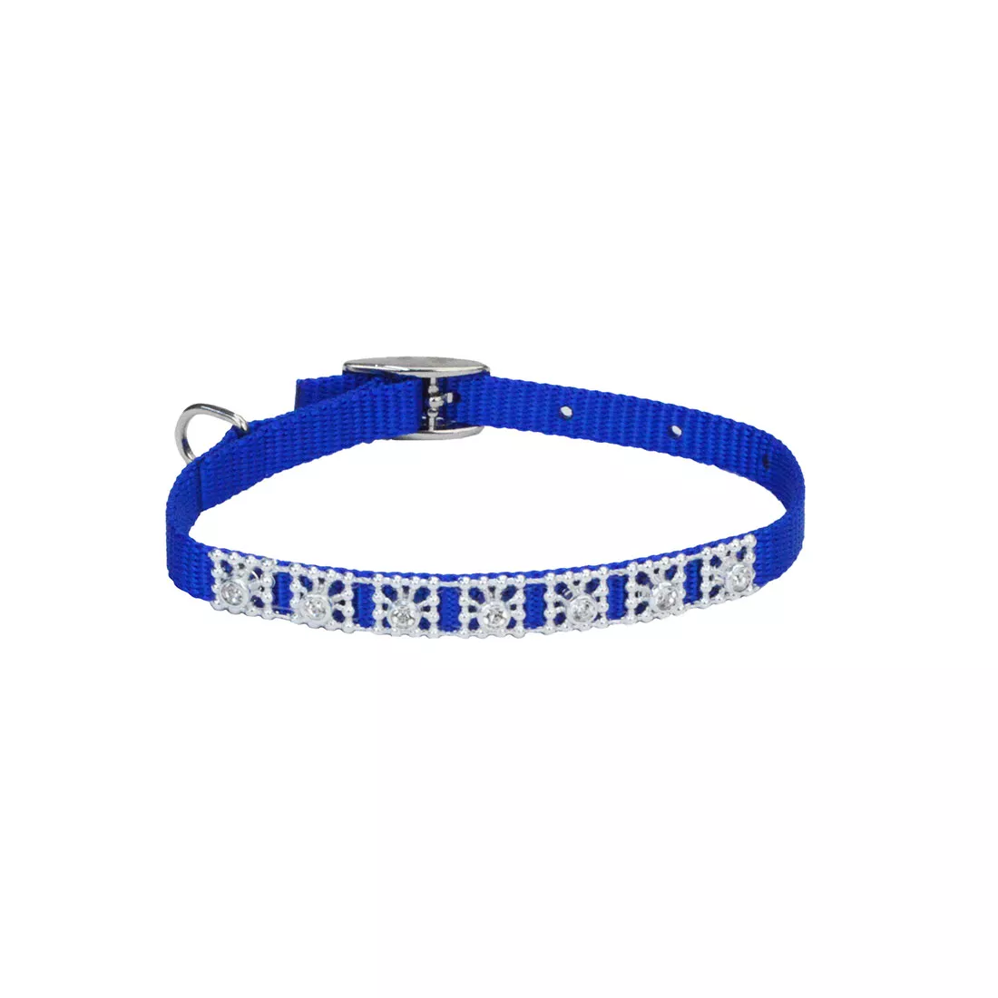 LIL PALS F COLLAR JEWEL BLUE 8"