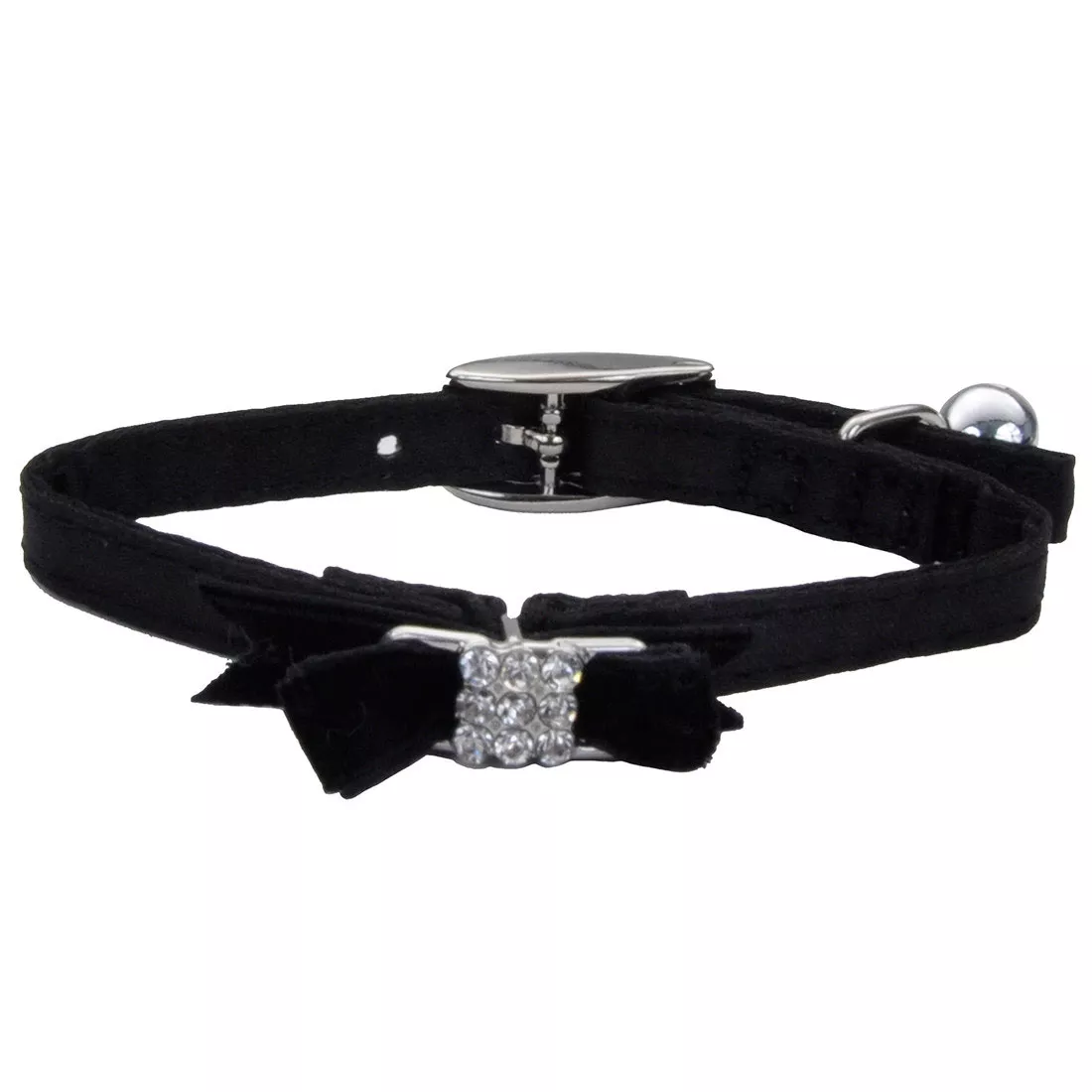 LIL PALS F COLLAR BLACK BOW 8"