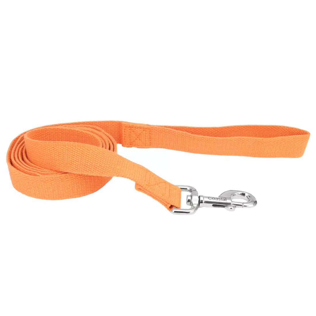 Coastal Earth Soy Dog Leash 1'' x 6' Pumpkin Orange