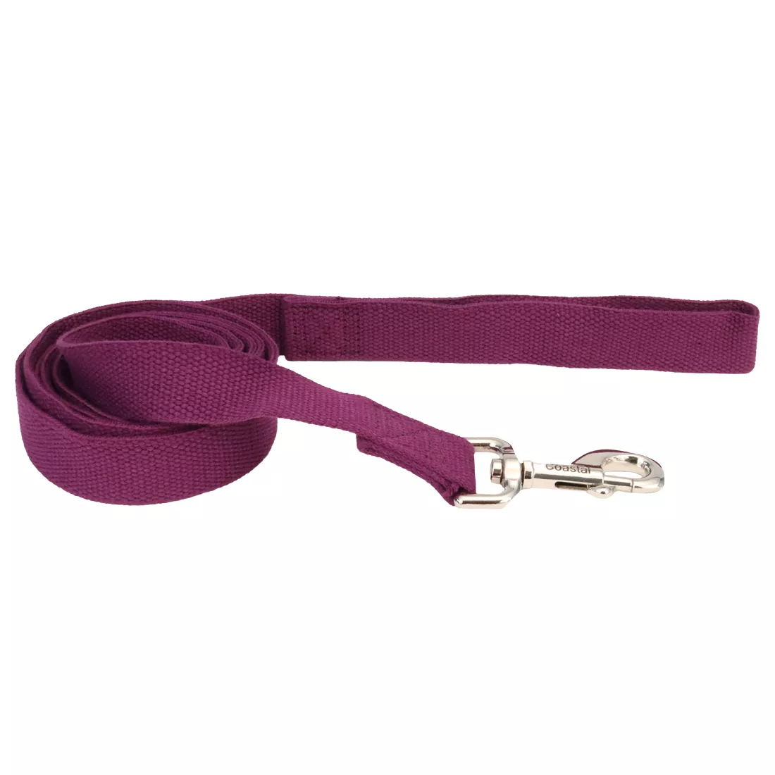 Coastal Earth Soy Dog Leash 1'' x 6' Cranberry Eggplant