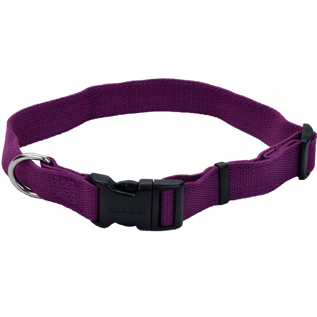 Coastal Earth Soy Dog Collar 1 x 26'' Eggplant