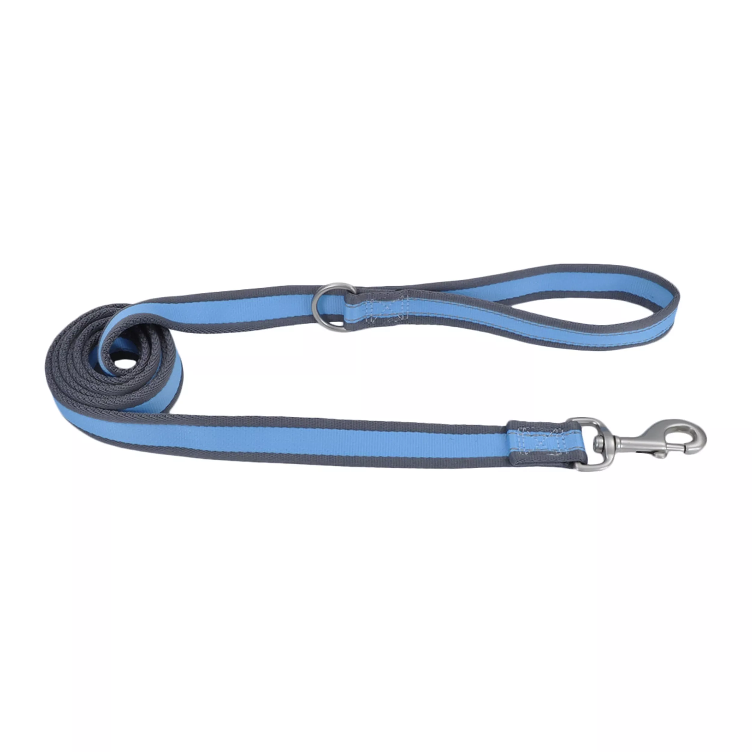 Coastal Pet Attire Pro Reflective Dog Leash 1'' x 6' Blue Grey