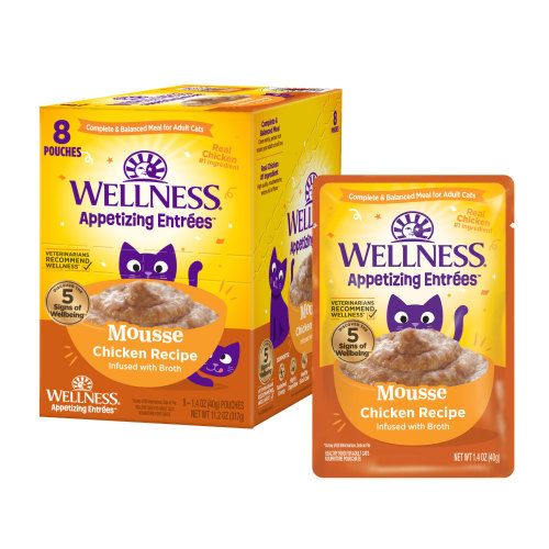 Wellness Cat Appetizing Entrees Mousse Chicken 1.4oz
