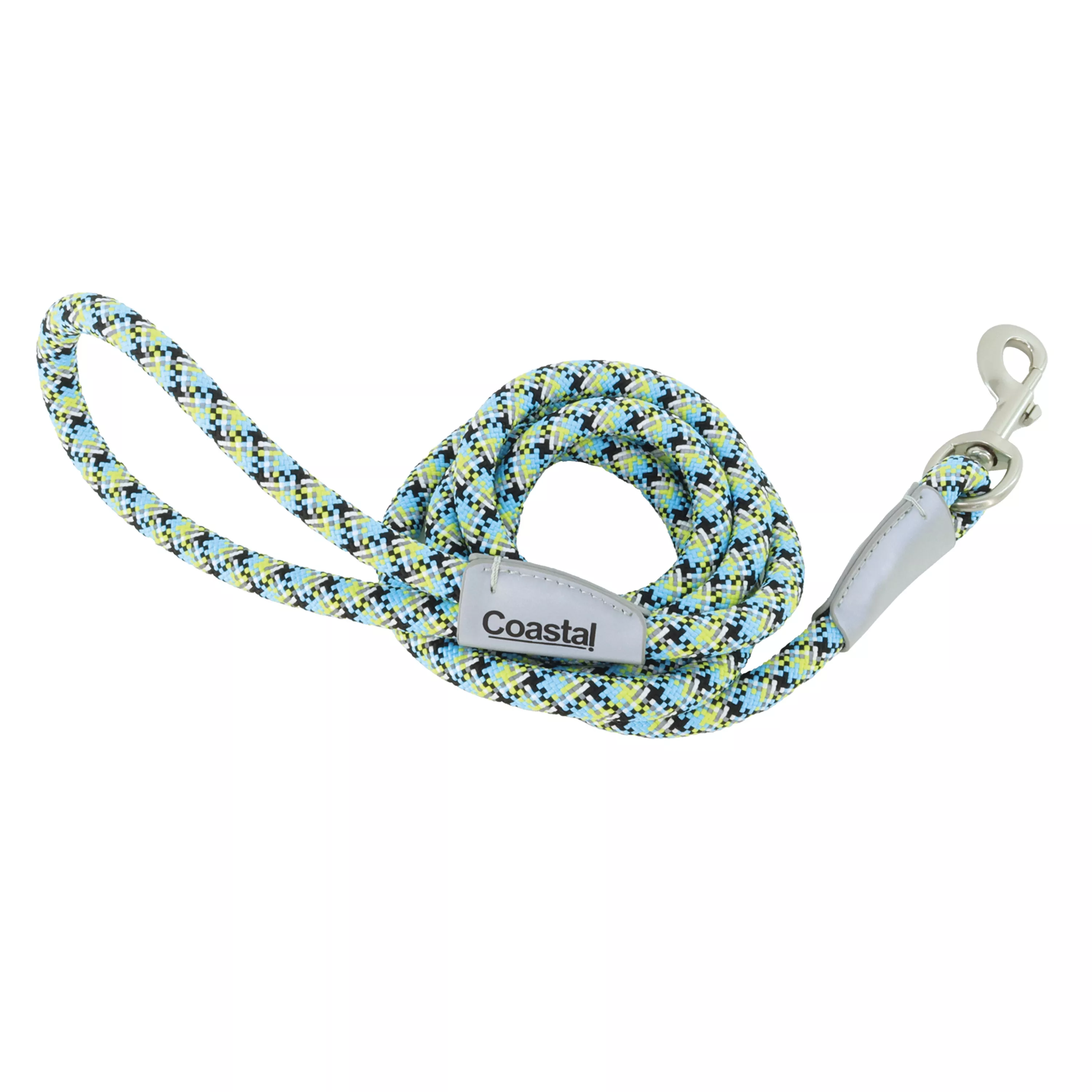 Coastal Pro Active Woven Rope Leash North Sky Net 1" X6'