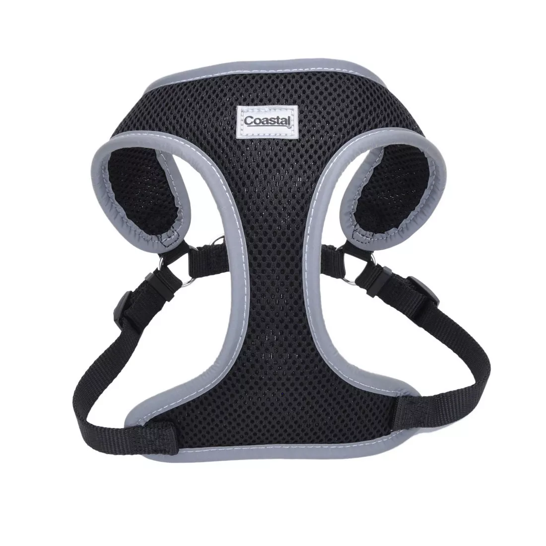 Coastal Mesh Reflective Comfort Dog Harness Medium Black