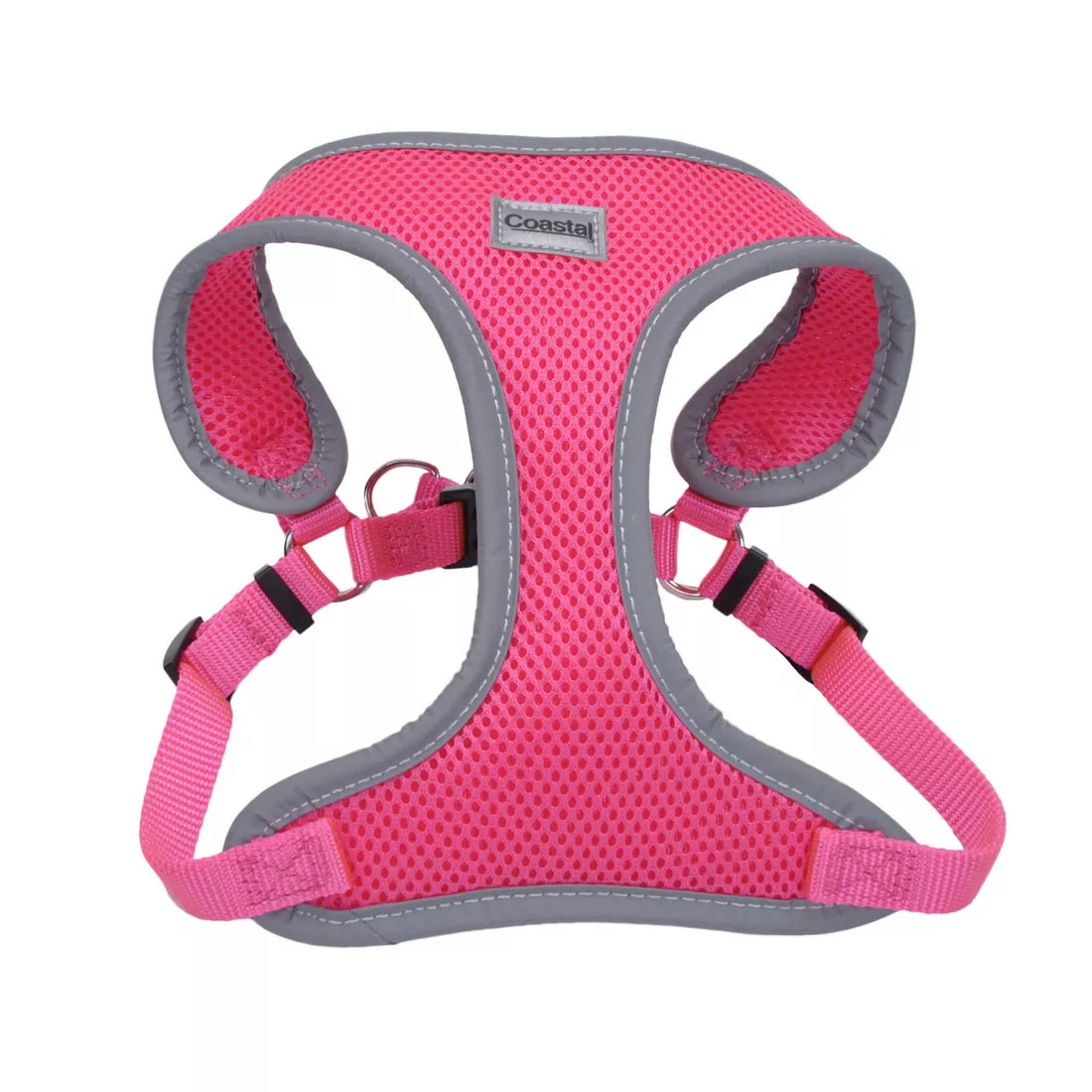 Coastal Comfort Sport Adjustable Dog Harness XX-Small 14-16'' Grey/Pink