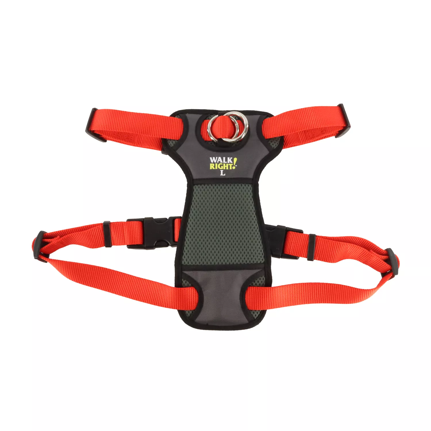 Coastal Walk Right Padded Harness Medium Red