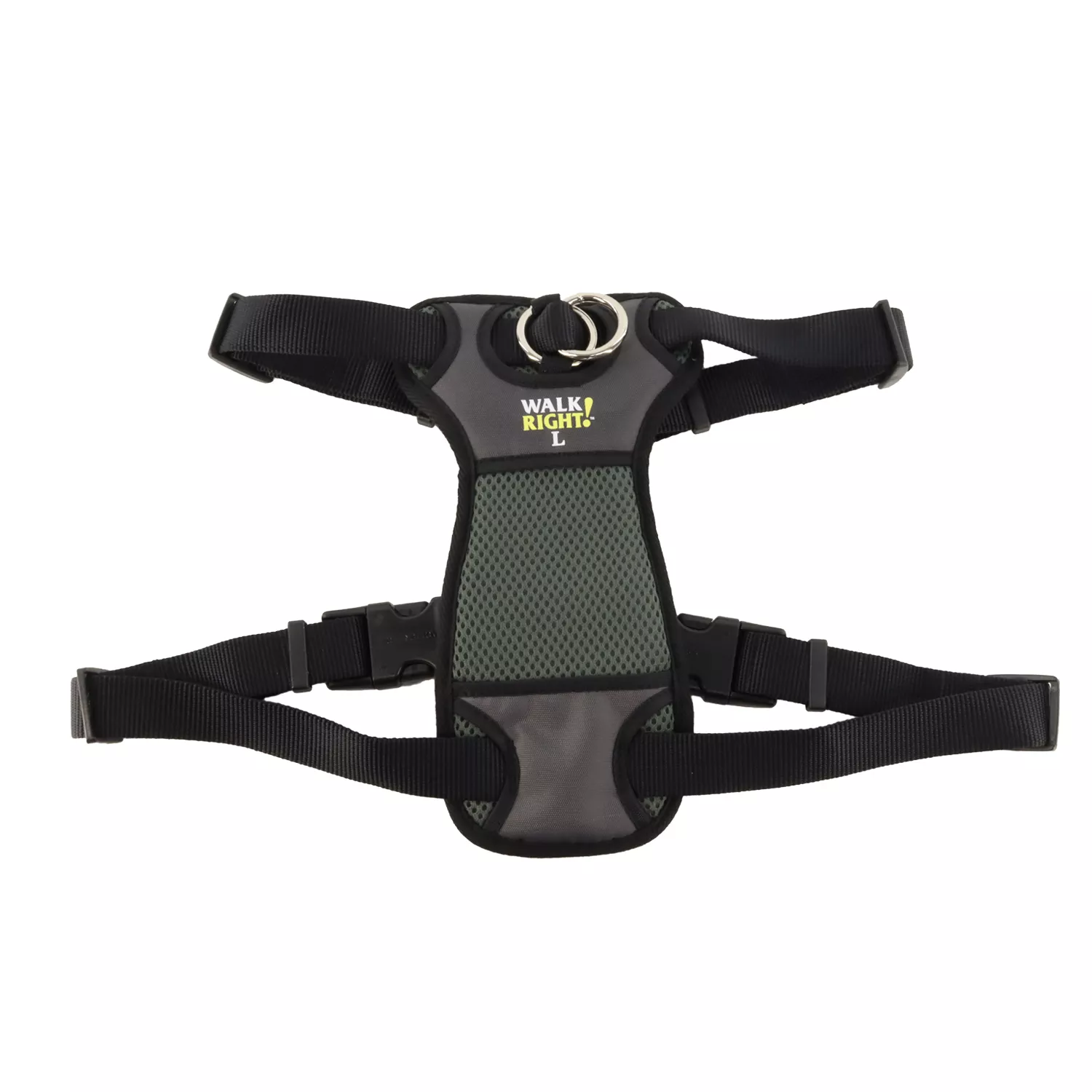 Coastal Walk Right Padded Harness Small Black