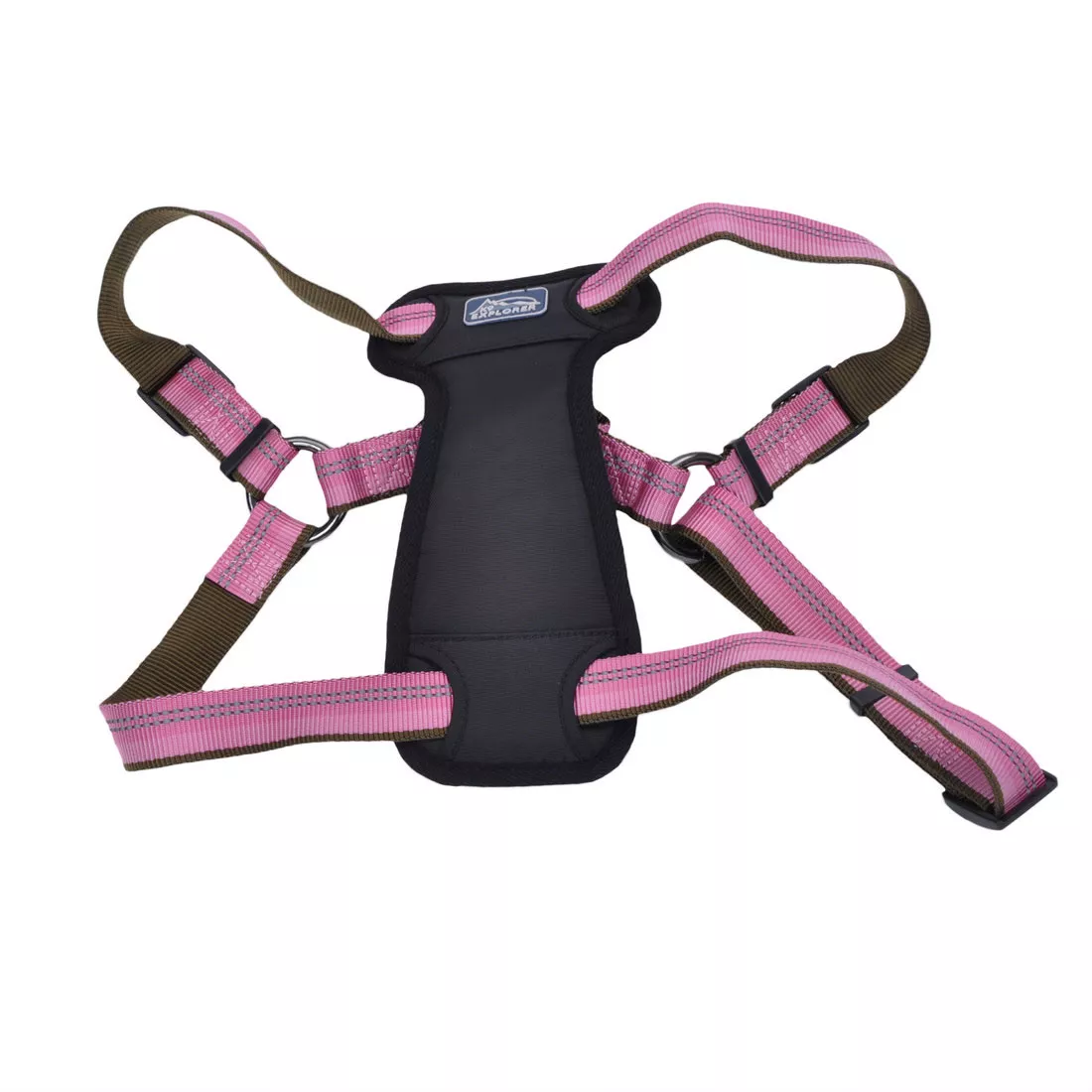 K9 Explorer Reflective Padded Dog Harness 1 x 26-38'' Rosebud