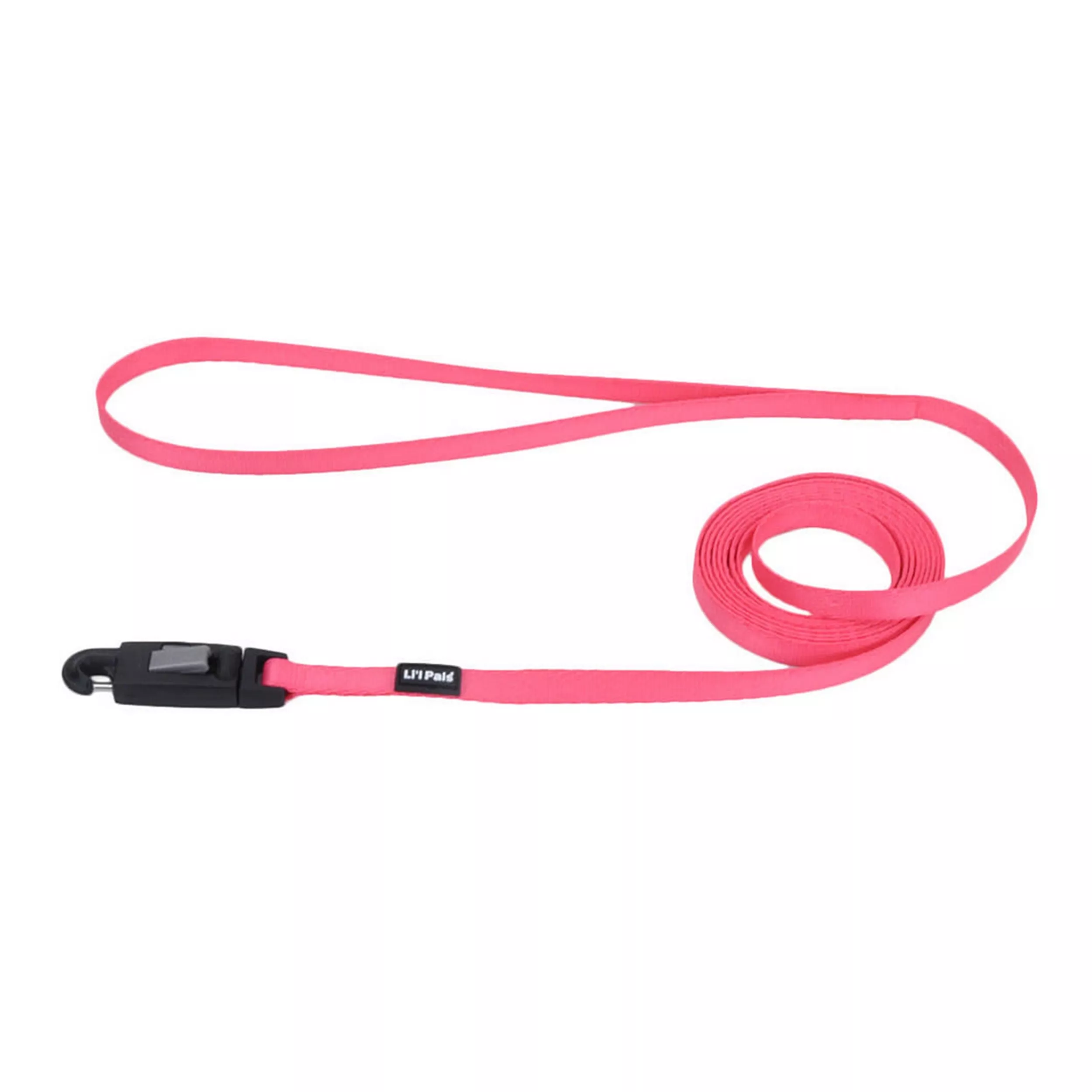 Li'l Pals Dog Leash Lead 5/16'' x 6' with E-Z Snap Neon Pink