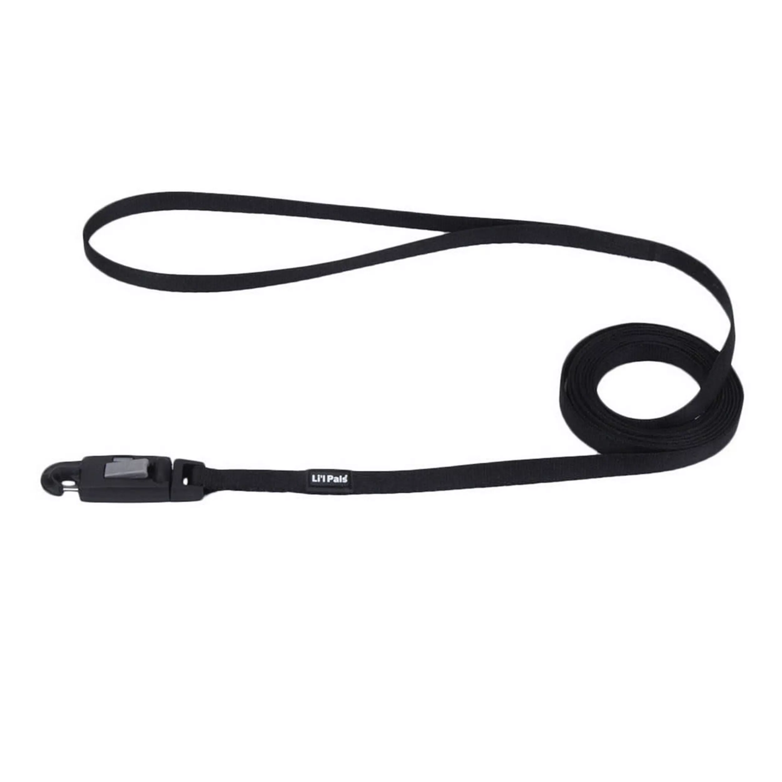 Li'l Pals Dog Leash Lead 5/16'' x 6' with E-Z Snap Black