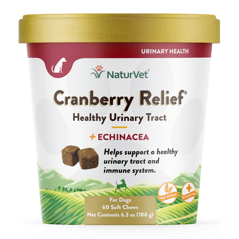 NaturVet Dog Urinary Tract Cranberry Relief  Plus Echinacea Chews 60 CT