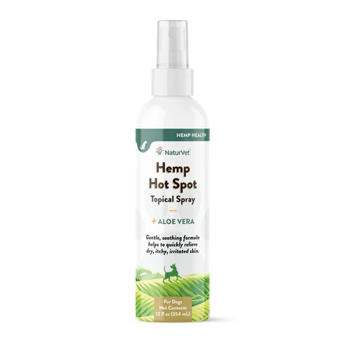 NaturVet Dog Hemp Hot Spot Spray 12oz