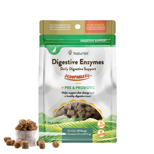 Naturvet Cat Scoopables Digestive Enzymes Daily Support 5.5oz