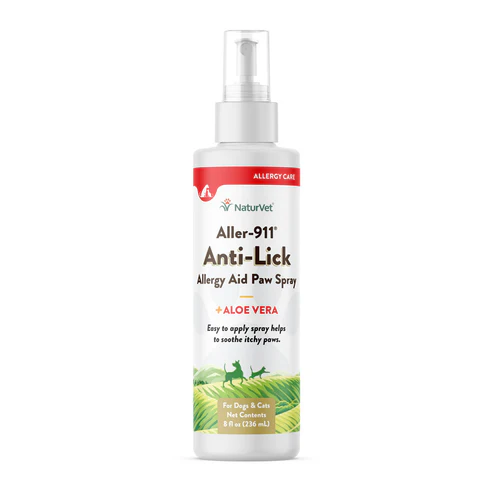 NaturVet Aller-911 Anti-Lick Paw Spray 8oz