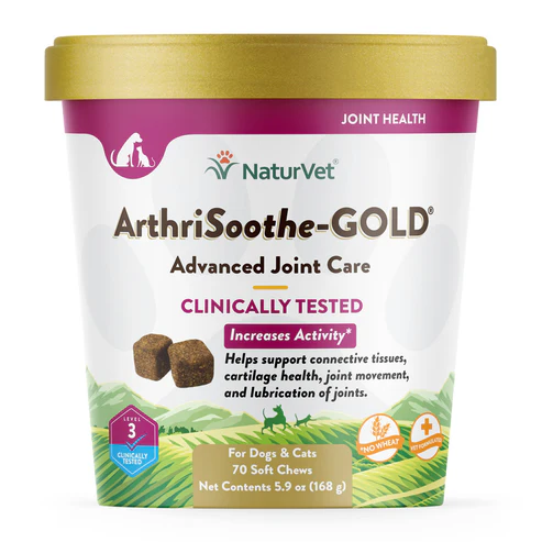 Naturvet ArthriSoothe GOLD Level 3 + MSM Joint Care Chews 70 CT