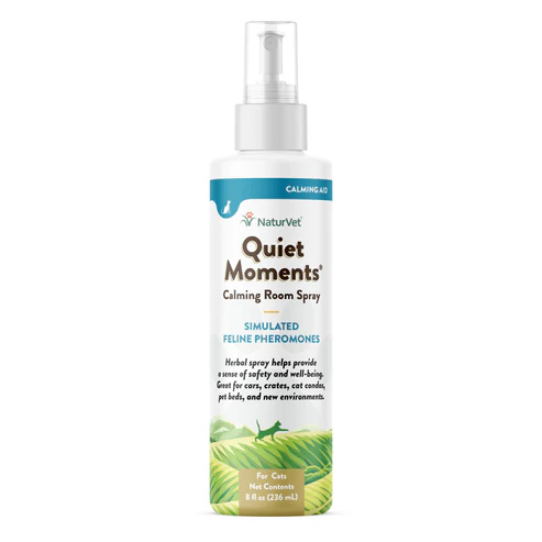 NaturVet Quiet Moments Cat Herbal Calming Spray 8oz