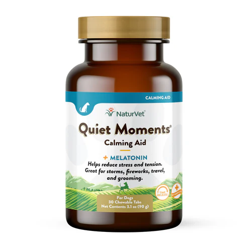 NaturVet Quiet Moments Calming Aid Melatonin Tab 30 CT