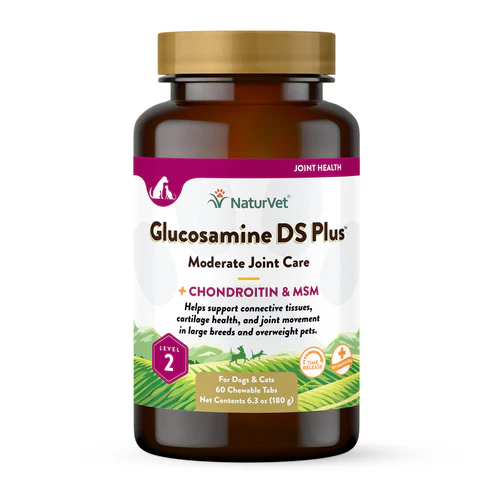 NaturVet Dog Glucosamine DS Plus Level 2 Chews 60CT