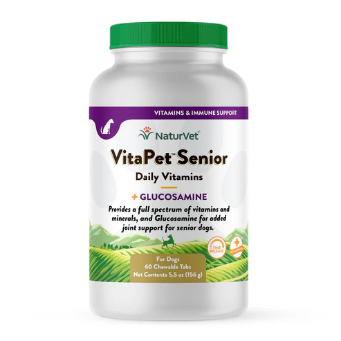 NaturVet Dog VitaPet Senior Care Vitamins & Minerals Chews 60 CT