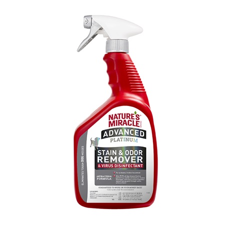 Nature's Miracle Adv Platinum Stain Odor Remover Virus Disinfectant 32oz