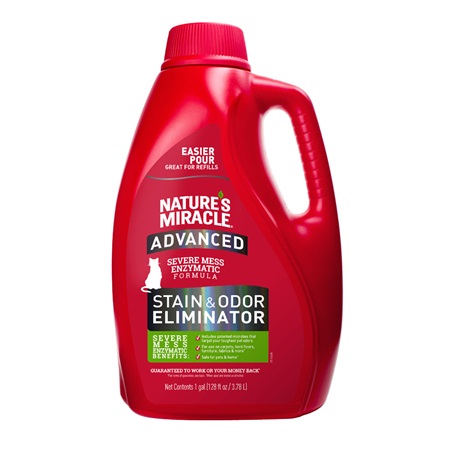 Nature's Miracle Cat Advanced Formula Stain & Odor Eliminator Jug 1 Gallon