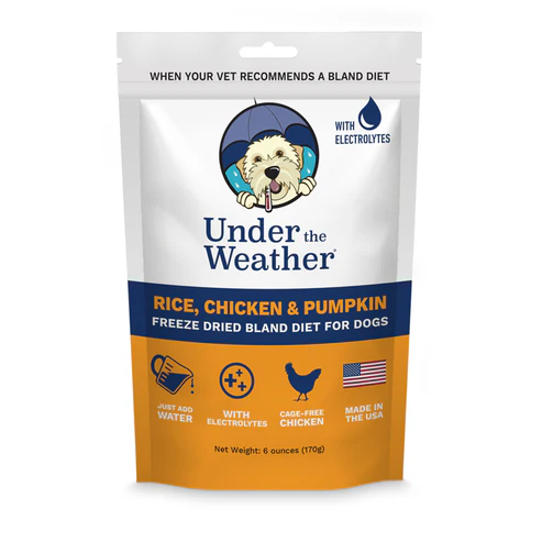 Under the Weather Dog Chicken Rice Pumpkin Freeze Dried Bland Diet 6oz