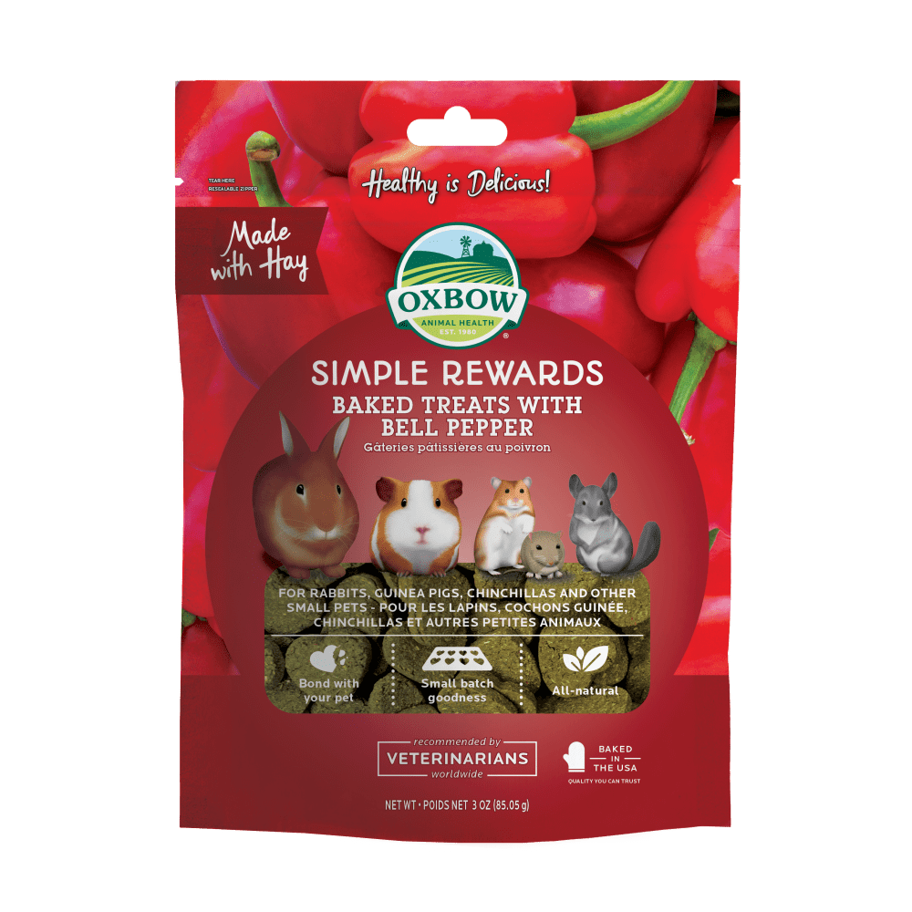 Oxbow Simple Rewards Treats Baked Pepper 3oz