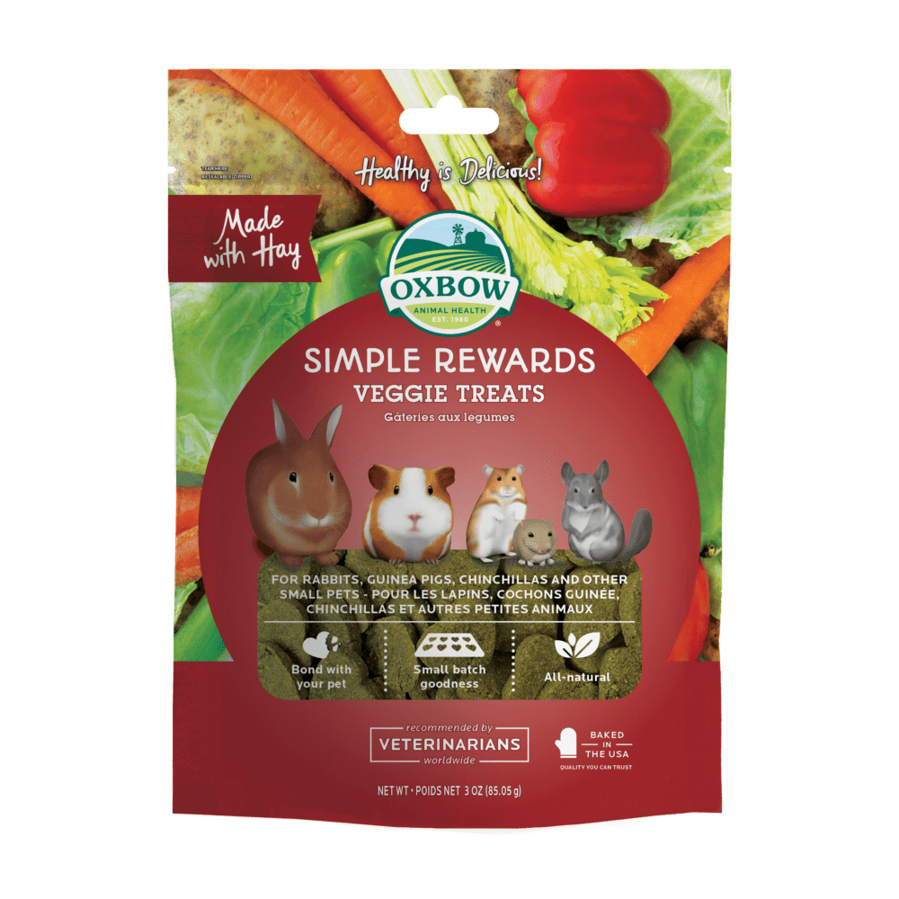 Oxbow Simple Rewards Treats Baked Veggie 3oz