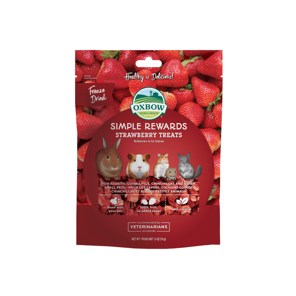 Oxbow Simple Rewards Treats Strawberry .50oz