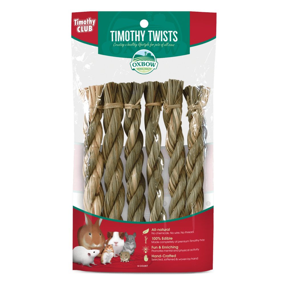 Oxbow Timothy Club Carrot Twists 6 Pack